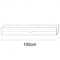100cm deep card rack-wall