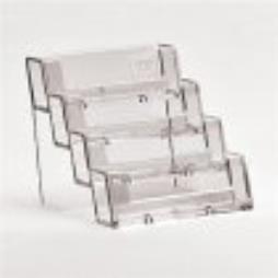 Multi tiered business card holder