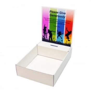 PB5 A4 Flat Pack Display Boxes with full colour printed header