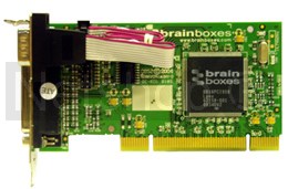 UC-464 BrainBoxes 1xRS232 + 1xLPT Universal LP PCI Serial Card