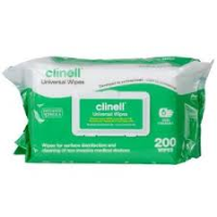 Clinell Universal Sanitising Anti-Bacterial Wipes x 200