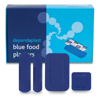 Blue Detectable Fingertip Plasters 50/Pk