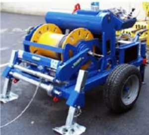 5T OMAC Drum Trailer Mounted Winches 