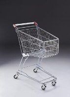 60 LITRE SMALL WIRE SHOPPING TROLLEY