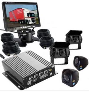 4 Channel Truck DVR with Monitor plus 4 Cameras