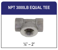 NPT 3000LB Equal Tee