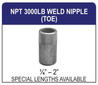 NPT 3000LB Weld Nipple