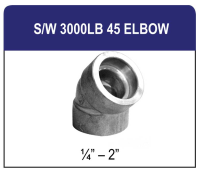 S/W 3000LB 45 Elbow