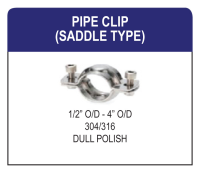 Saddle Insert Pipe Clip Hygienic Fitting