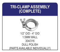 Tri-clamp Assembly Hygienic Fitting