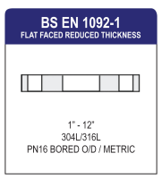 BS EN 1092-1 Flat Faced Reduced Thickness Flange
