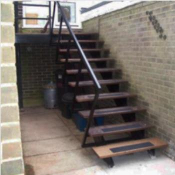 Cast Metal Fire Escape Stair Repairs