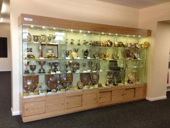 Oak Trophy Cabinet  for Universities 