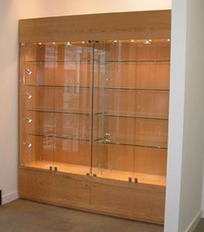 Oak Trophy Cabinet  for the Education Sector