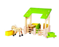 EverEarth - Wooden Stable Play Set With Accesories