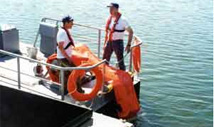 Coast Gard Inflatable Buoyancy Containment Boom