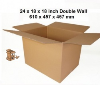 Cardboard Boxes 24X18X18" Large Double Wall Carton