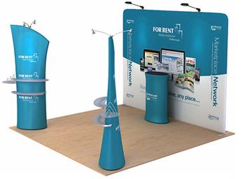 FABRIC EXHIBITION STAND POP UP SYSTEM KIT 1