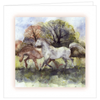 Galloping Ponies Bereavement Cards