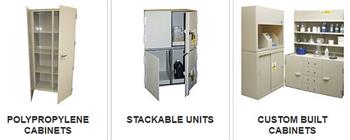 Stackable Plastic Chemical Storage Cabinets