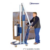 Mobile Pallet Stretch Wrapping Machine On Wheels