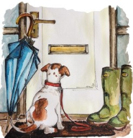 Pet Condolence card with Jack Russell Picture
