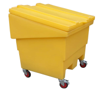 Poly Storage Bin with lid And Wheels