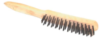 4 Row Wire Brush - Wooden Handle