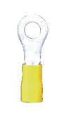 Yellow Ring Terminal 6.4mm (Pack 100)