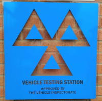 MoT Testing Station Sign Acrylic