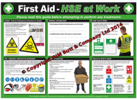 HSE at Work First Aid Poster590x420mm