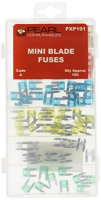 Assorted Box Mini Blade Fuses (100)