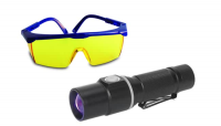 UV Rechargeable Torch & Glasses Kit