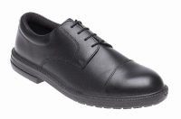 Toesavers Black Leather Formal Safety Shoe 910