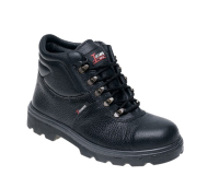Toesavers Black Leather Safety Boot Large Sizes 1400