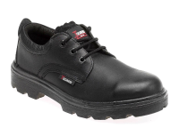 Toesavers Black Leather 3 Eyelet Safety Shoe 1410