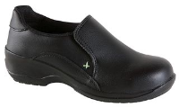 Toesavers Ladies Black Microfibre Casual Safety Shoe 2500