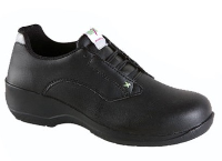 Toesavers Black Microfibre Lace Safety Shoe 2502