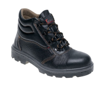Toesavers Black Leather Safety Boot C001