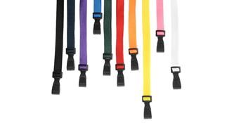 Stock lanyard with plastic j clip