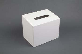 Cardboard suggestion boxes for surveys and data collection