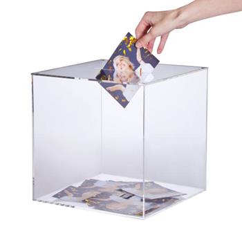 Square Ballot Box With Removeable Lid