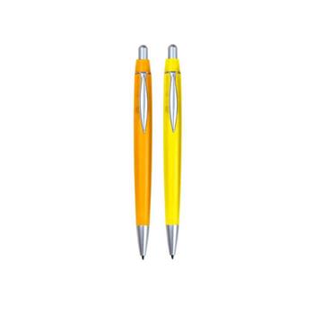 Albany Plastic Retractable Pens in Frosted Colours