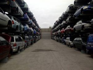 Bespoke Scrap Car Storage Racking
