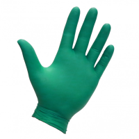 FNG100 Polyco Finite Green Powder Free Nitrile Rubber Quality Chemical Resistant Disposable Gloves Box 100 or Case 1000