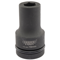 Draper Expert 19mm 1" Square Drive Hi-Torq&#174; 6 Point Deep Impact Socket 05134