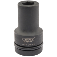 Draper Expert 20mm 1" Square Drive Hi-Torq&#174; 6 Point Deep Impact Socket 05135