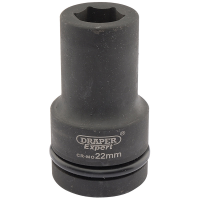 Draper Expert 22mm 1" Square Drive Hi-Torq&#174; 6 Point Deep Impact Socket 05137