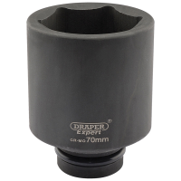 Draper Expert 70mm 1" Square Drive Hi-Torq&#174; 6 Point Deep Impact Socket 05159