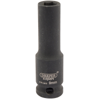 Draper Expert 9mm 3/8" Square Drive Hi-Torq&#174; 6 Point Deep Impact Socket 06882
